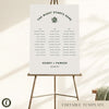 Lyra 3-Table Long Tables Wedding Seating Chart Template (US)