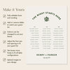 Lyra 3-Table Long Tables Wedding Seating Chart Template (US)