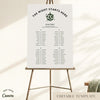 Lyra 4-Long Tables Wedding Seating Chart Template