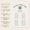 Lyra 4-Long Tables Wedding Seating Chart Template