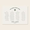 Lyra 4-Table Long Tables Wedding Seating Chart Template (Landscape)