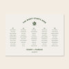 Lyra 5-Table Wedding Seating Chart Template (Landscape)