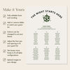 Lyra 6-Table Wedding Seating Chart Template