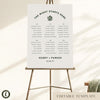 Lyra 6-Table Long Tables Wedding Seating Chart Template (US)