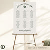 Lyra 6-Table Wedding Seating Chart Template (US)
