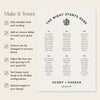 Lyra 6-Table Wedding Seating Chart Template (US)
