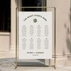 Lyra 8-Table Wedding Seating Chart Template