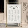 Lyra 8-Table Wedding Seating Chart Template (US)