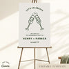 Lyra Engagement Party Welcome Sign Template