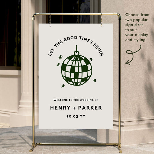 Lyra Wedding Welcome Sign Template