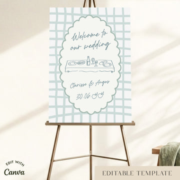 Maisie Wedding Welcome Sign Template