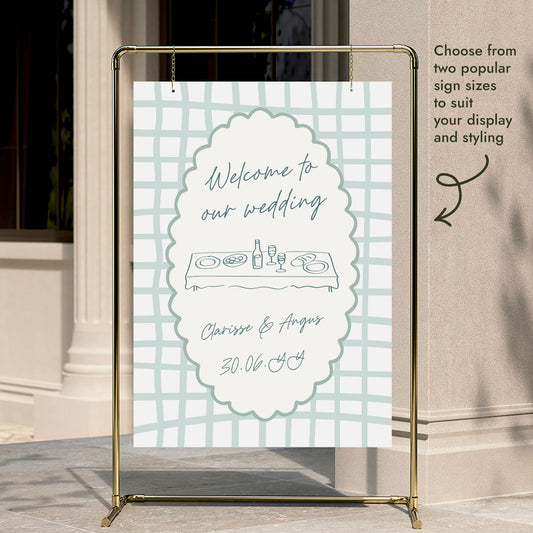 Maisie Wedding Welcome Sign Template