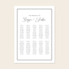 Maison 10-Table Wedding Seating Chart Template