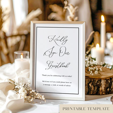 Maison Guestbook Sign Template