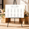 Marais 10-Table Wedding Seating Chart Template (Landscape)