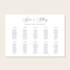 Marais 10-Table Wedding Seating Chart Template (Landscape)