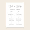 Marais 2-Table Long Tables Wedding Seating Chart Template