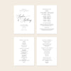 Marais 4-Page Catholic Wedding Program Template