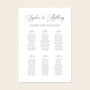 Marais 6-Table Wedding Seating Chart Template