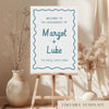 Margot Engagement Party Welcome Sign Template (US)