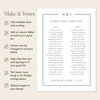 Mayfair 2-Table Long Tables Wedding Seating Chart Template