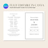 Mayfair 4-Page Catholic Wedding Program Template