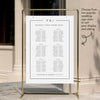 Mayfair 6-Table Long Tables Wedding Seating Chart Template