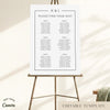 Mayfair 6-Long Tables Wedding Seating Chart Template