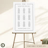 Mayfair 9-Table Wedding Seating Chart Template