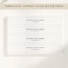 Mayfair Invitation Belly Band Template (US)