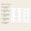Mayfair Menu Template