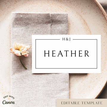 Mayfair Place Cards Template