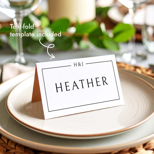 Mayfair Place Cards Template