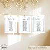 Mayfair Wedding Seating Chart Cards Template