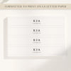 Melrose Invitation Belly Band Template (US)