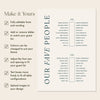 Palais 2-Long Tables Wedding Seating Chart Template