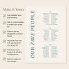 Palais 3-Long Tables Wedding Seating Chart Template