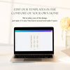 Palais 6-Table Wedding Seating Chart Template