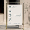 Palais Engagement Party Welcome Sign Template