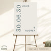 Palais Wedding Welcome Sign Template
