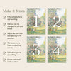 Parc Monceau Table Numbers Template