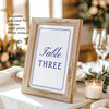 Parlour Table Numbers Template