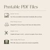 An infographic tile about the features and benefits of printable PDF files.