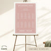 Renard 10-Table Wedding Seating Chart Template
