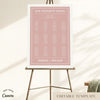 Renard 12-Table Wedding Seating Chart Template