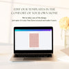 Renard 12-Table Wedding Seating Chart Template