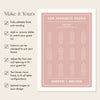 Renard 12-Table Wedding Seating Chart Template