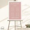 Renard 4-Long Tables Wedding Seating Chart Template