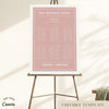 Renard 6-Long Tables Wedding Seating Chart Template