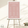 Renard 6-Table Wedding Seating Chart Template